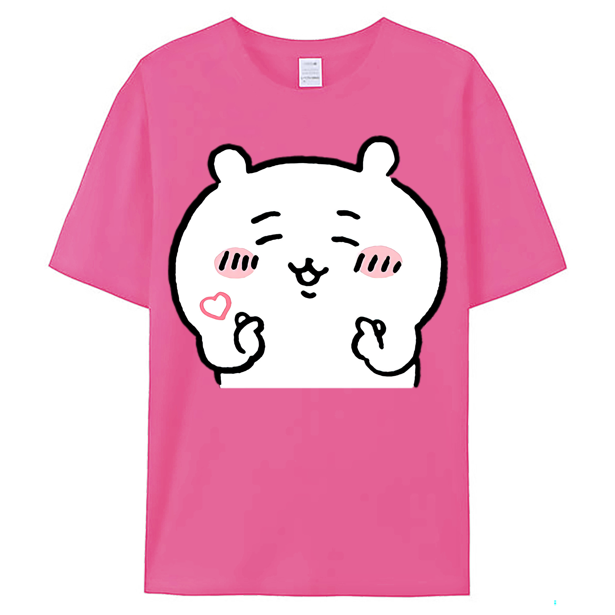 （画像用） ちいかわ ちいかわ Chii-kawa chiikawa レディースカジュアルプリントTシャツ（綿100％）